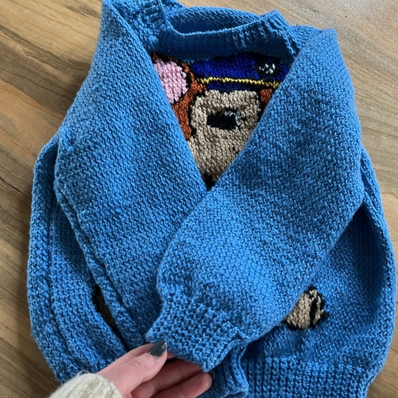 Custom made Chase (Paw Patrol) knit sweater - Picture 2 of 3